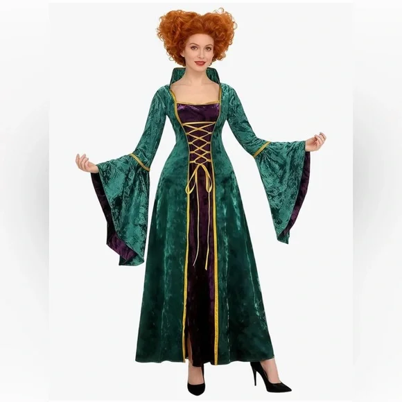 Winifred Sanderson Hocus Pocus Women Costume Dress - size L - Picture 3 of 6